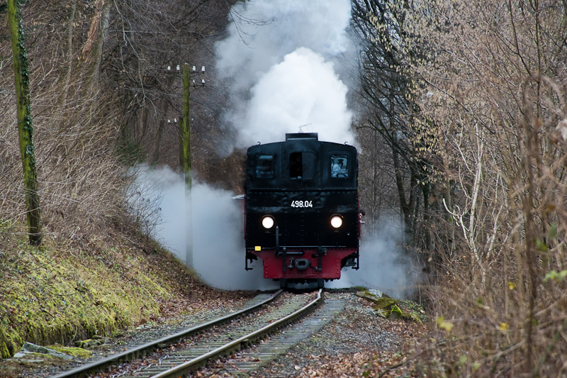 The Steyrtalbahn 498.04 seen between Unterhimmel-Christkindl and Steyr Lokalbahnhof photo