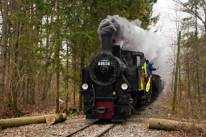 A Steyrtalbahn - GEG 498.04 Letten s Aschach an der Steyr kztt fot