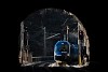 A ČD 80-91 007-5 Breitenstein és Klamm-Schottwien között a Weinzettelfeldtunnel és a Weinzettelwandtunnel közötti napos részen