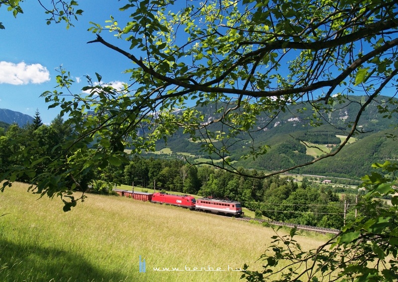 An unidentified 1142 helping a 1116 on the Semmeringbahn near Eichberg photo