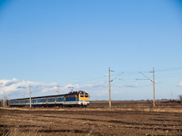 The MÁV-TR 91 55 0 433 157-9 (ex-V43 3197) between Iváncsa and Pusztaszabolcs 