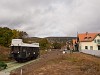 A MÁV Nosztalgia kft. - Szentendrei Szabadtéri Néprajzi Múzeum BCmot 468 Skanzen főbejárat állomáson