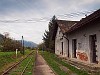 Csetnek város megállóhely (Stítnik mesto) a csak teherforgalomra használt Pelsőc-Nagyszabos (Plesivec - Slavosovce) vasútvonalon