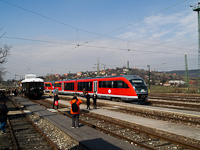 The MV Nosztalgia kft. - Szabadtri Nprajzi Mzeum BCmot 422 and the MV 6342 022-8 seen at buda station