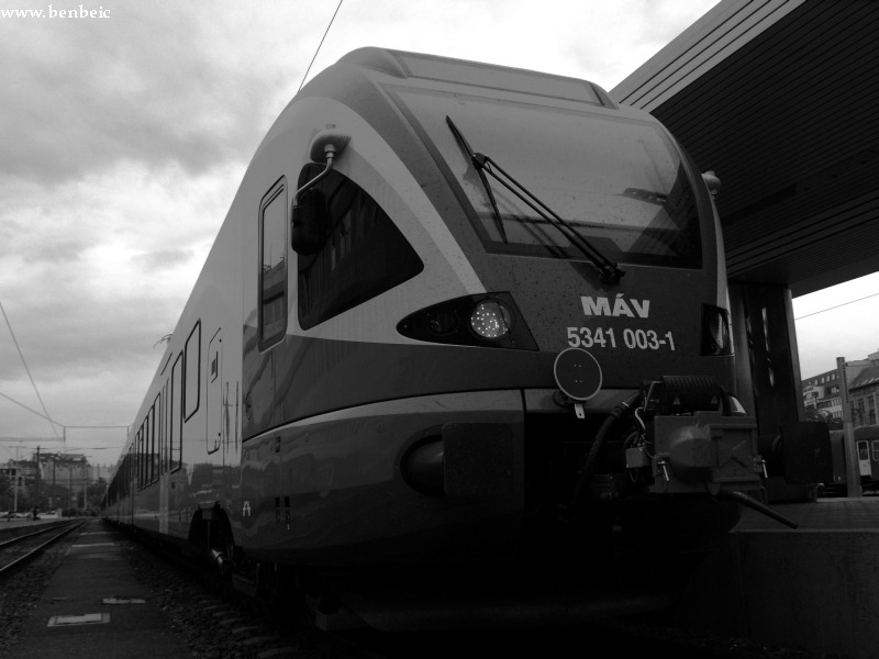 The Stadler FLIRT class EMU 5341 003-1 is ready to depart from Budapest - Dli railway station photo