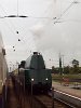 The 242,001 streamlined steam locomotive at Hegyeshalom