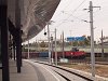 A class 1063 shunter is banking a freight train