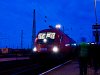 The BB 1116 011-6 at Hegyeshalom station in the blue hour