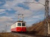 The Štrba-Štrbsk Pleso rack-and-pinion railway's (OŽ) motor car number 405 952-3 is starting its climb from Csorba station (Štrba, Slovakia)