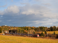 A fast train between Štrba and Važec