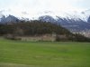 You can see the massive of the Karwendel mountains being grabbed by winter in the background