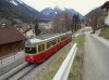 A typical eight-axle is departing from Fulpmes, the most important town in the valley with 4000 citizens