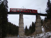 Bombardier tram in the Mutter tunnel of the Stubaitalbahn