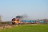 The MV-START 418 149 seen between Felsőpakony and csa with a large diesel smoke