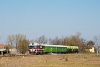 The MV Nosztalgia kft. MDa 3017 seen between Felsőlajos and Lajosmizse hauling the weed-killer train of MV-Kert