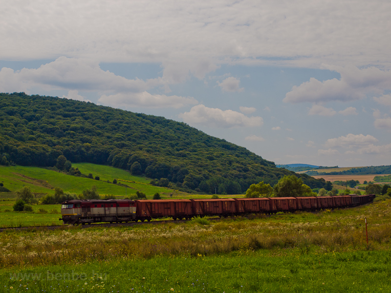 An unidentified ŽSSKC 751 seen hauling a freight train between Blhovce and Hodejov on the number 160 Zvolen - Košice railway photo
