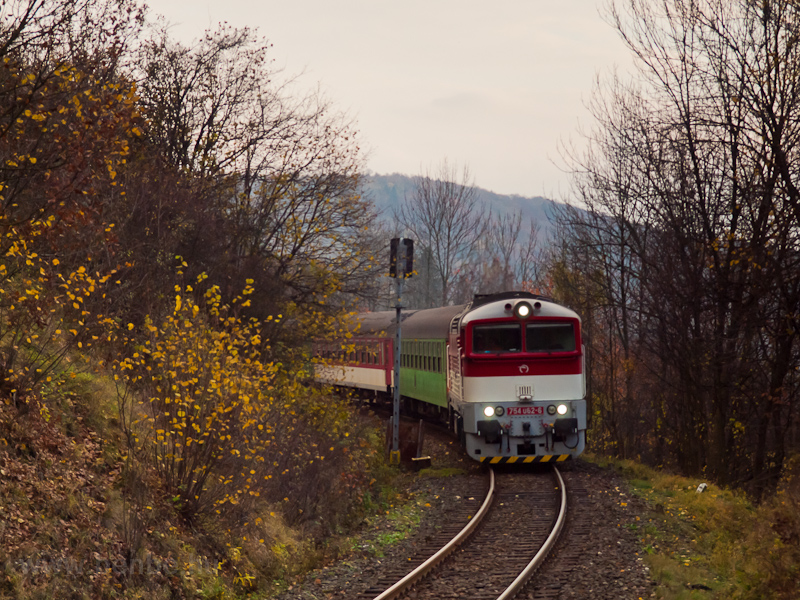 The ŽSSK 754 062-6 seen between Jastrab and Kremnica photo