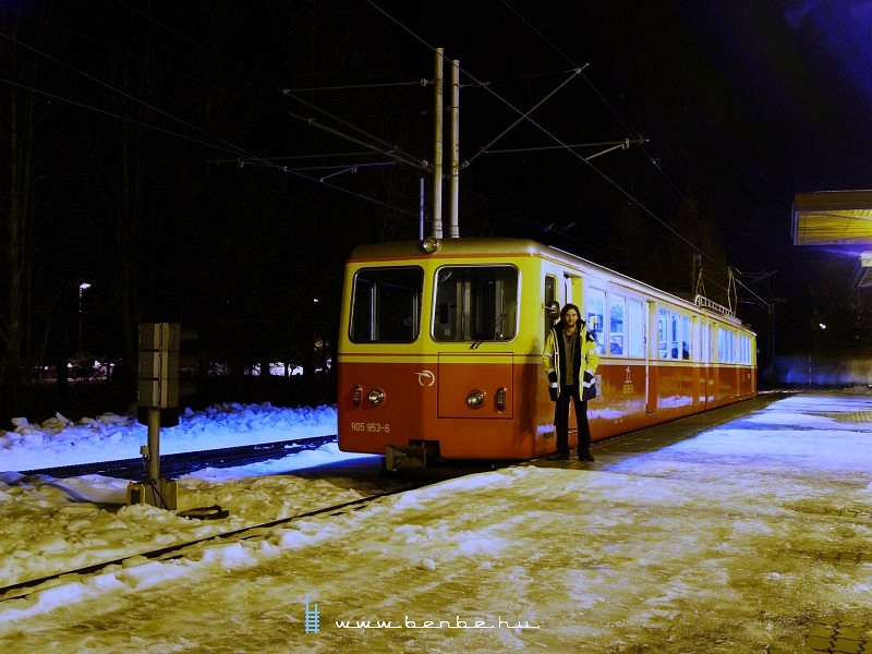 905 953-6 plyaszm fogas motorvonat Szentivnyi Csorbat llomson fot