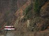 The 813 021-3 in the narrow valley of the Orava river