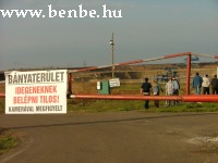 The entrance of the Visonta open pit coal mine