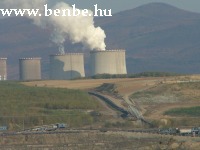 Coal is taken to the power plat by conveyor belts