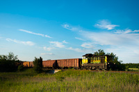 The GYSEV 448 303 seen between Felsőkrtvlyes and Srbogrd