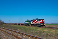 The TransLoc Slovakia 742 045-8 & 742 610-9 seen between Székesfehérvár and Börgönd