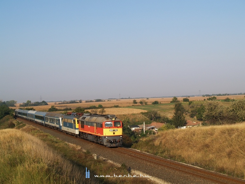 The M62 314 bathing in the morning sun between Nagykarcsony and Nagykarcsony fels photo