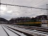 An unidentified ŽSSKC 131 seen hauling a passing freight train at Kysak railway station