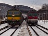 A ŽSSKC 131 093-7  és a 361 135-5 Abos-Sároskőszeg állomáson