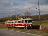 The TREŽ 411 902-0 seen between Kanov and Trencianske Teplice sdlisko