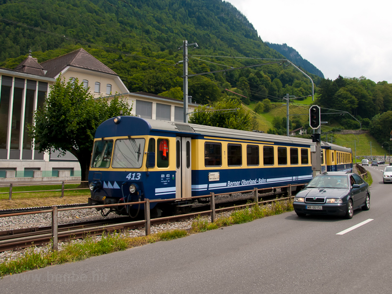 A Berner Oberlandbahn ABt 413 Wilderswil llomson fot