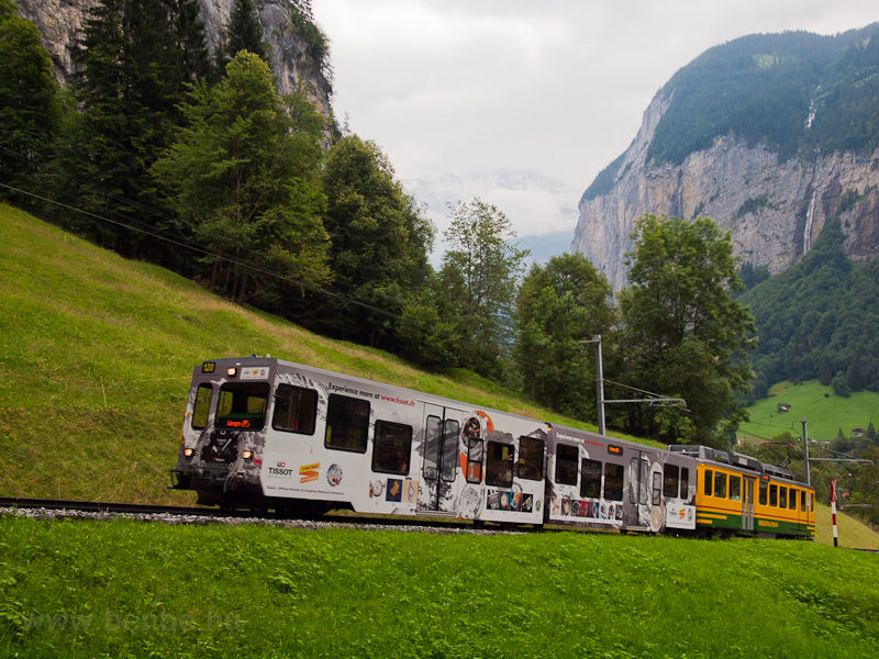 A Wengernalpbahn BDhe 4/4 120 Witimatte s Rohrfluh kztt fot