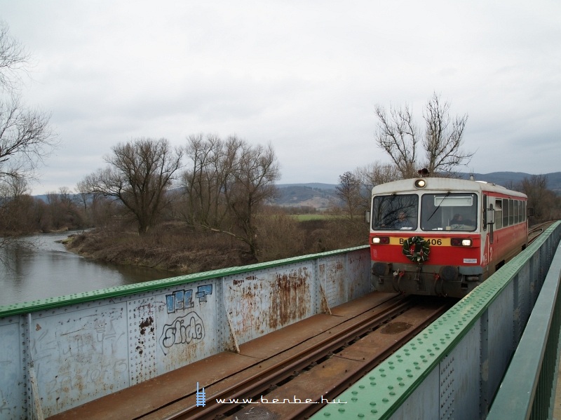 The Bzmot 406 at the bridge over the Saj river near Putnok photo