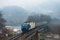 The CFR 64 1264-2 seen between Petrova and Viseu Bistra on the bridge above the Viseu river