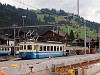 The MOB Be 4/4 1002 seen at Zweisimmen shunting with gravel cars