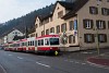 The Waldenburgerbahn Bt 120 seen between Oberdorf and Oberdorf Winkelweg