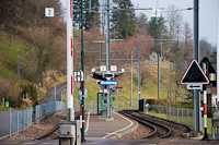 Oberdorf Winkelweg station at the Waldenburgerbahn in Switzerland