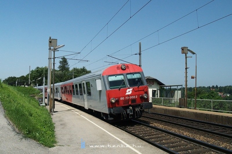 A 80 73-002-2 plyaszm CityShuttle vezrlőkocsi Maria Anzbachban fot