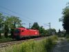 The BB 1116 153-6 is pulling a freight train between Unter Oberndorf and Maria Anzbach