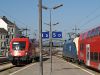 The BB 1116 138-7 and the MV 1047 010-2 at Wien Westbahnhof