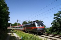 Az ÖBB <strong id=railjet>railjet</strong>-próbafestésű 1016 035-6 Maria Anzbach és Unter Oberndorf között