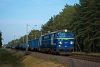 The PKP Cargo ET22 1045 seen between Opalenica and Porażyn