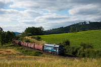 The PKP Cargo ST44-1234 seen between Scinawka Srednia and Nowa Ruda