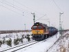 The M62 308 is pulling a container train between Őriszentpter and Nagyrkos