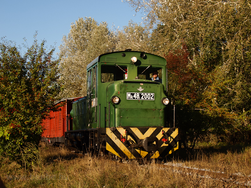 Az Mk48,2002 vegyesvonattal fotó