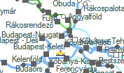 Budapest-Nyugati szolgálati hely helye a térképen