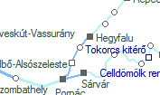 Pósfa szolgálati hely helye a térképen