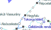 A vonalszakasz helye a térképen