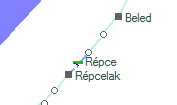 Csánig szolgálati hely helye a térképen